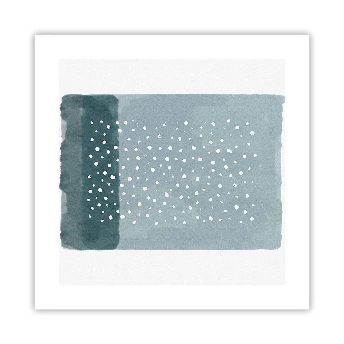 Affisch - Uppstådda ur det blåa - 40x40 cm