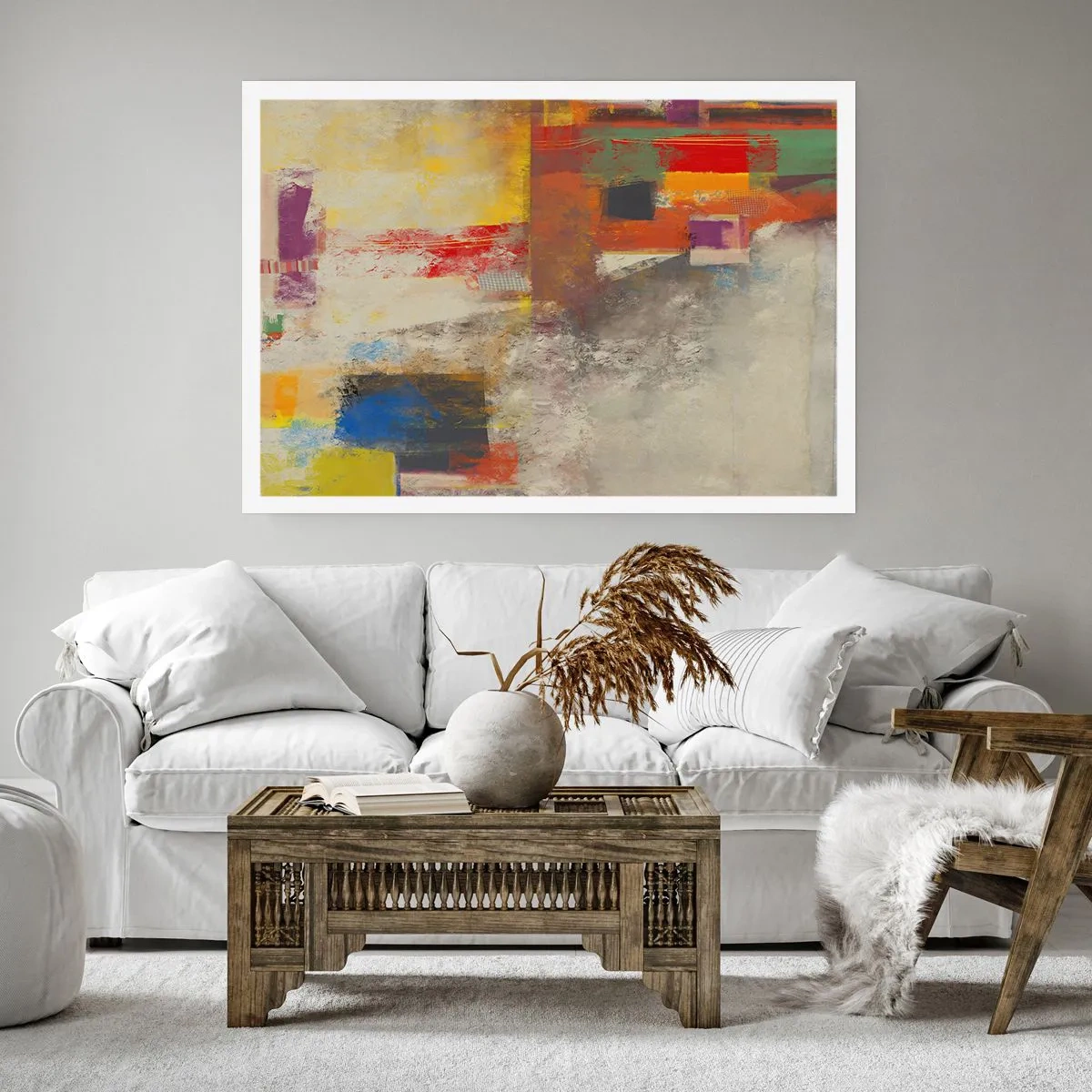 Affisch - Färgernas geometri - 70x50 cm