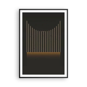 Affisch i svart ram - Utforska mörkret - 70x100 cm