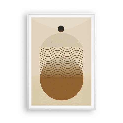 Affisch i vit ram - Om geometriska figurers ursprung - 70x100 cm