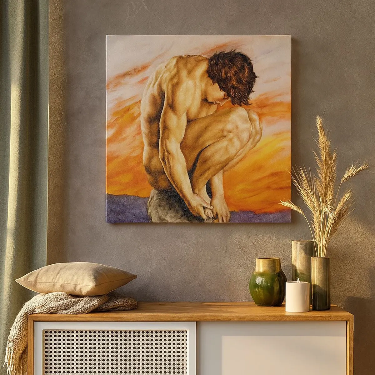 Canvastavla - Bild på duk - Försänkt i sig själv - 30x30 cm