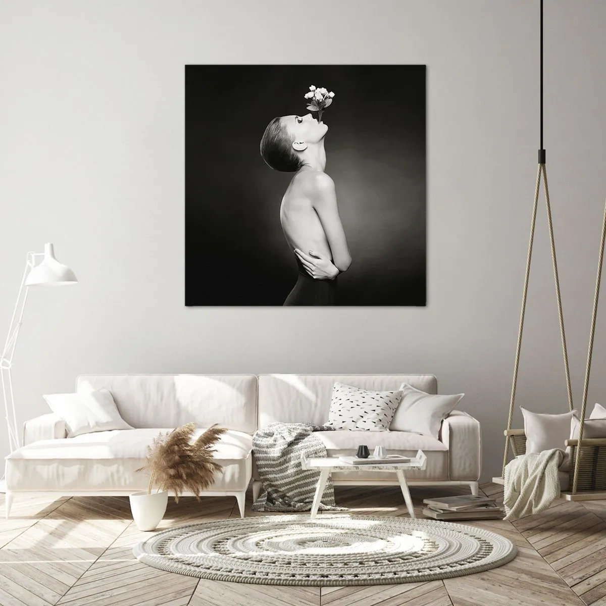 Canvastavla - Bild på duk - Excentrisk elegans - 70x70 cm