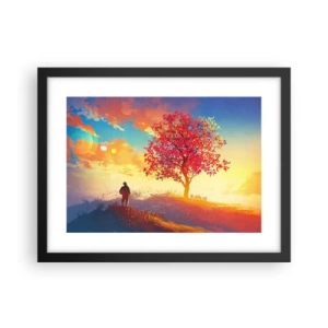 Affisch i svart ram - Pilgrim i målet - 40x30 cm