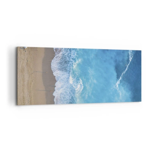 Canvastavla - Bild på duk - Blå styrka - 120x50 cm