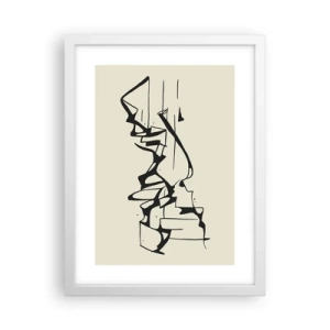 Affisch i vit ram - Kanske ett landskap - 30x40 cm