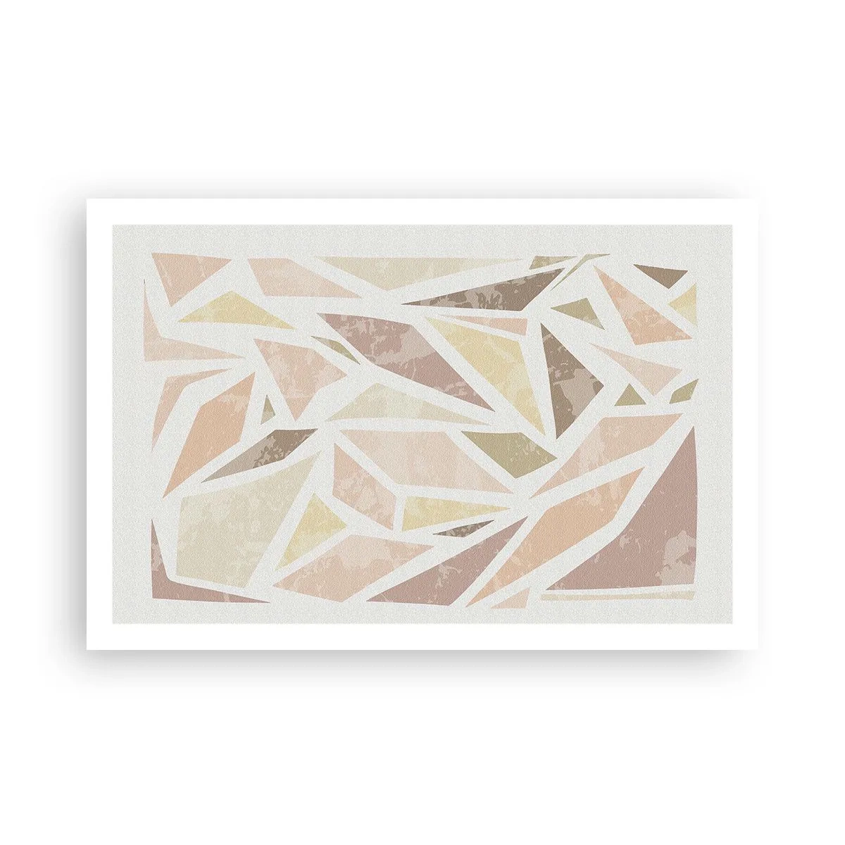 Affisch - Komposition av färgat glas - 91x61 cm