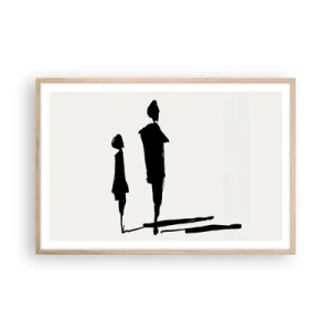 Affisch i ram av ljusek - Säkert tillsammans? - 91x61 cm