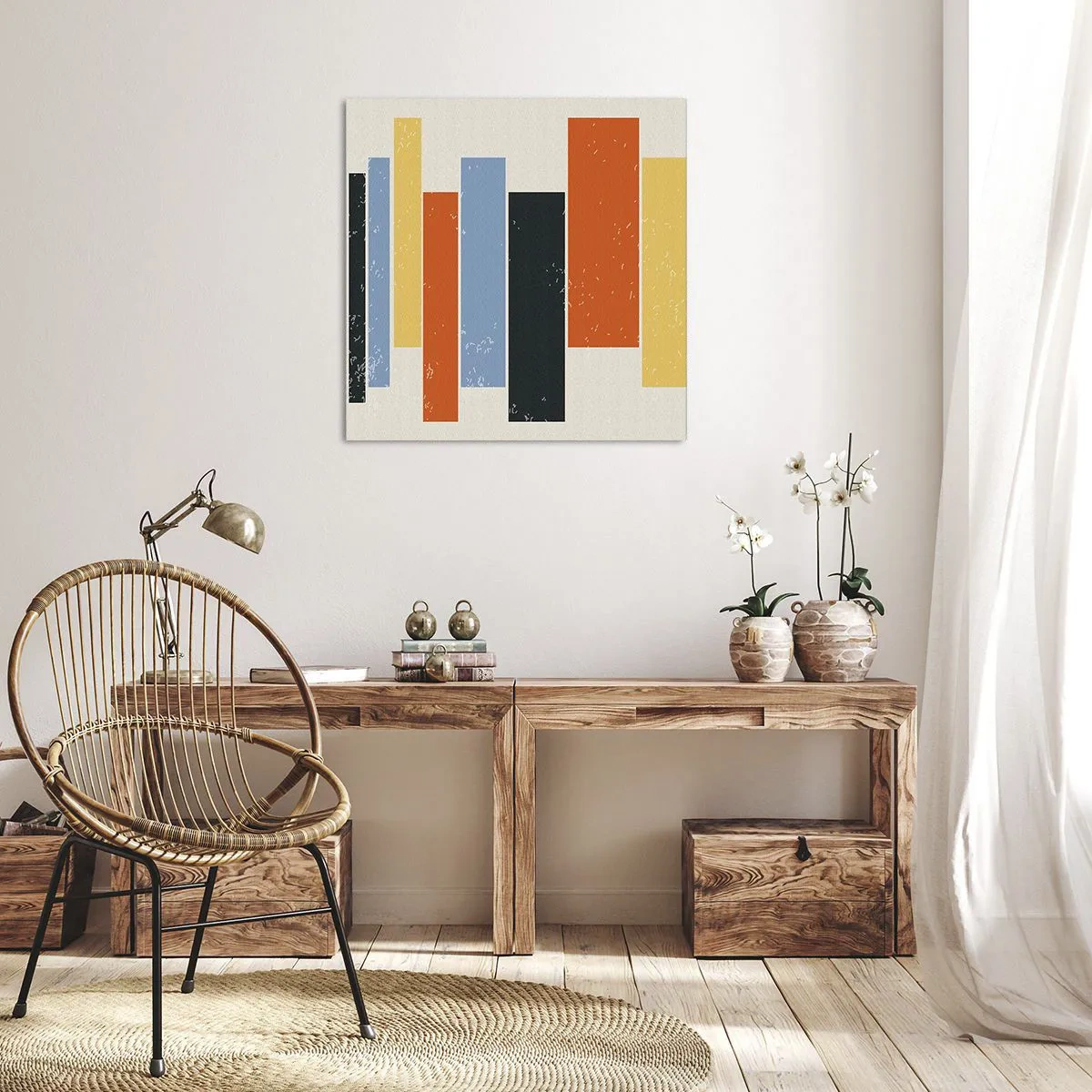 Canvastavla - Bild på duk - Inspelning av musik - 60x60 cm