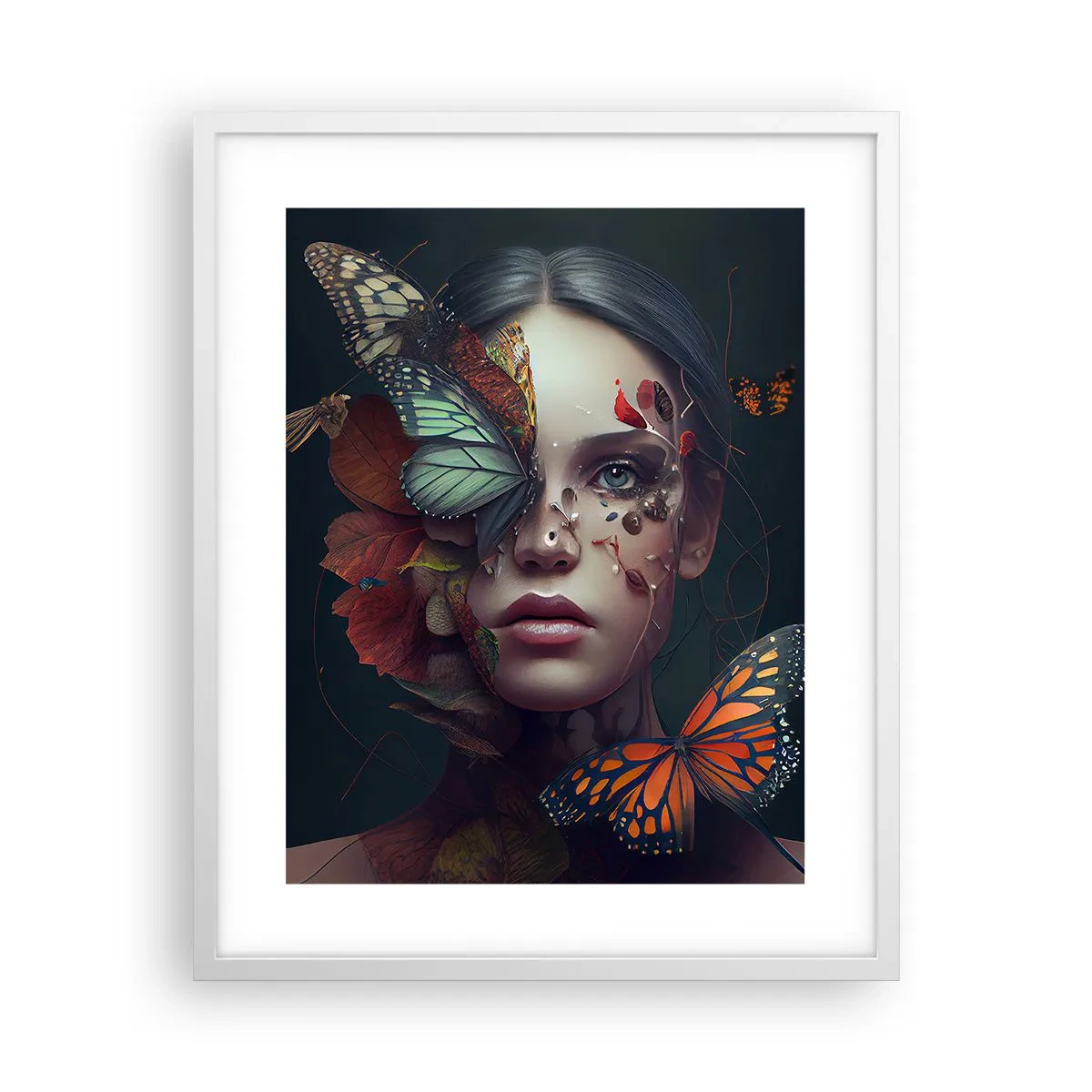 Affisch i vit ram - En underbar metamorfos - 40x50 cm