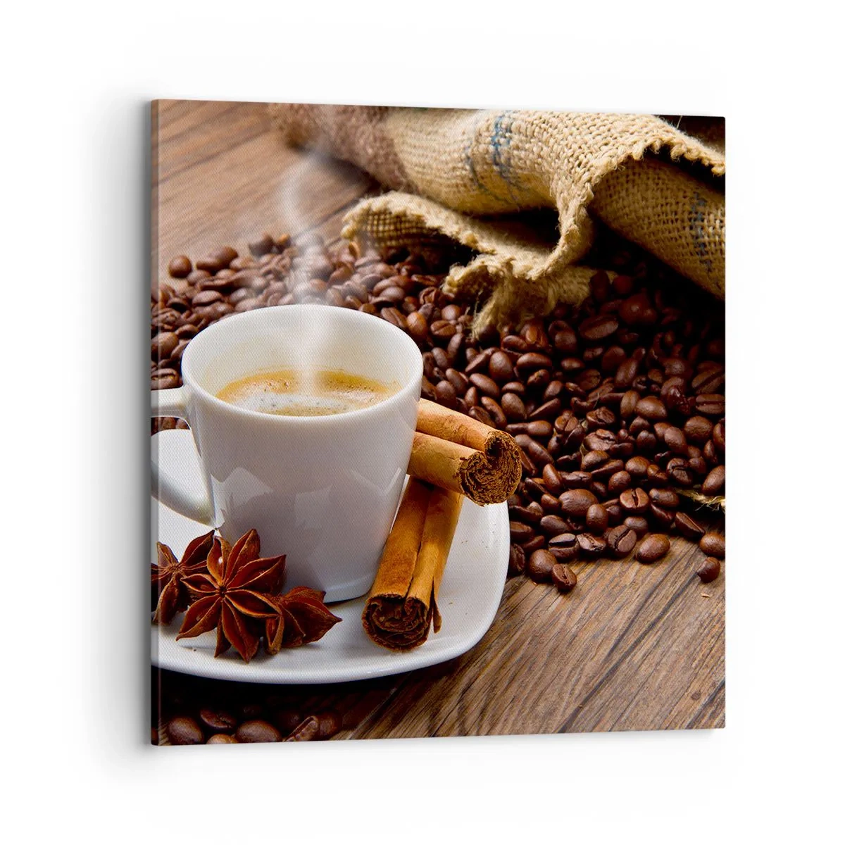 Canvastavla - Bild på duk - Rotsmak och -arom - 70x70 cm