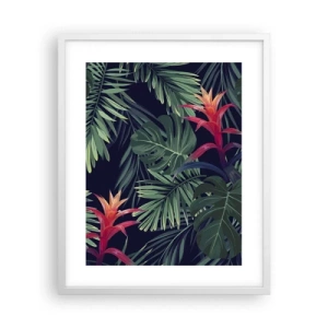 Affisch i vit ram - Brinna i grönskan - 40x50 cm
