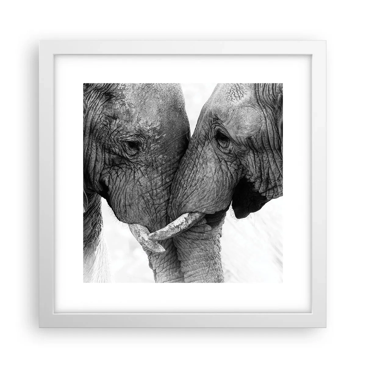 Affisch i vit ram - Hjärtlig bekännelse - 30x30 cm