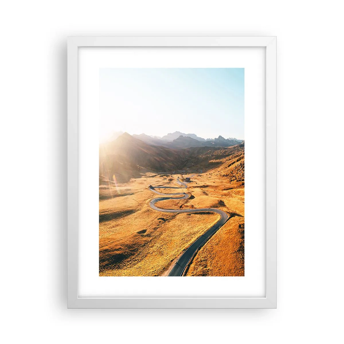 Affisch i vit ram - I gulddalen - 30x40 cm