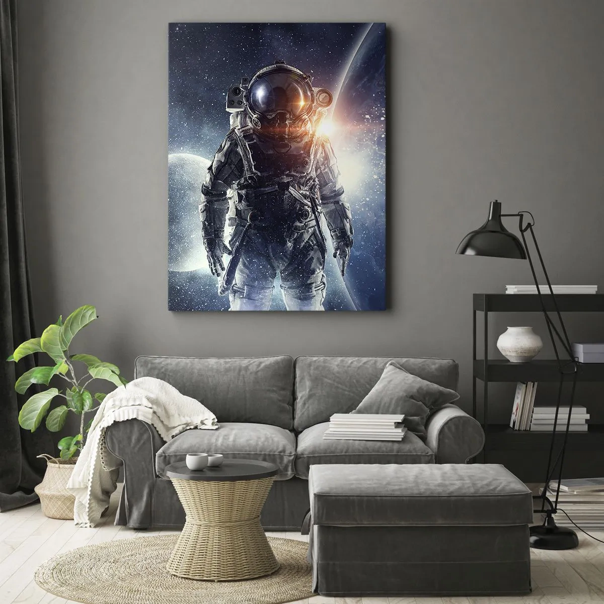 Canvastavla - Bild på duk - Äventyr i rymden - 50x70 cm