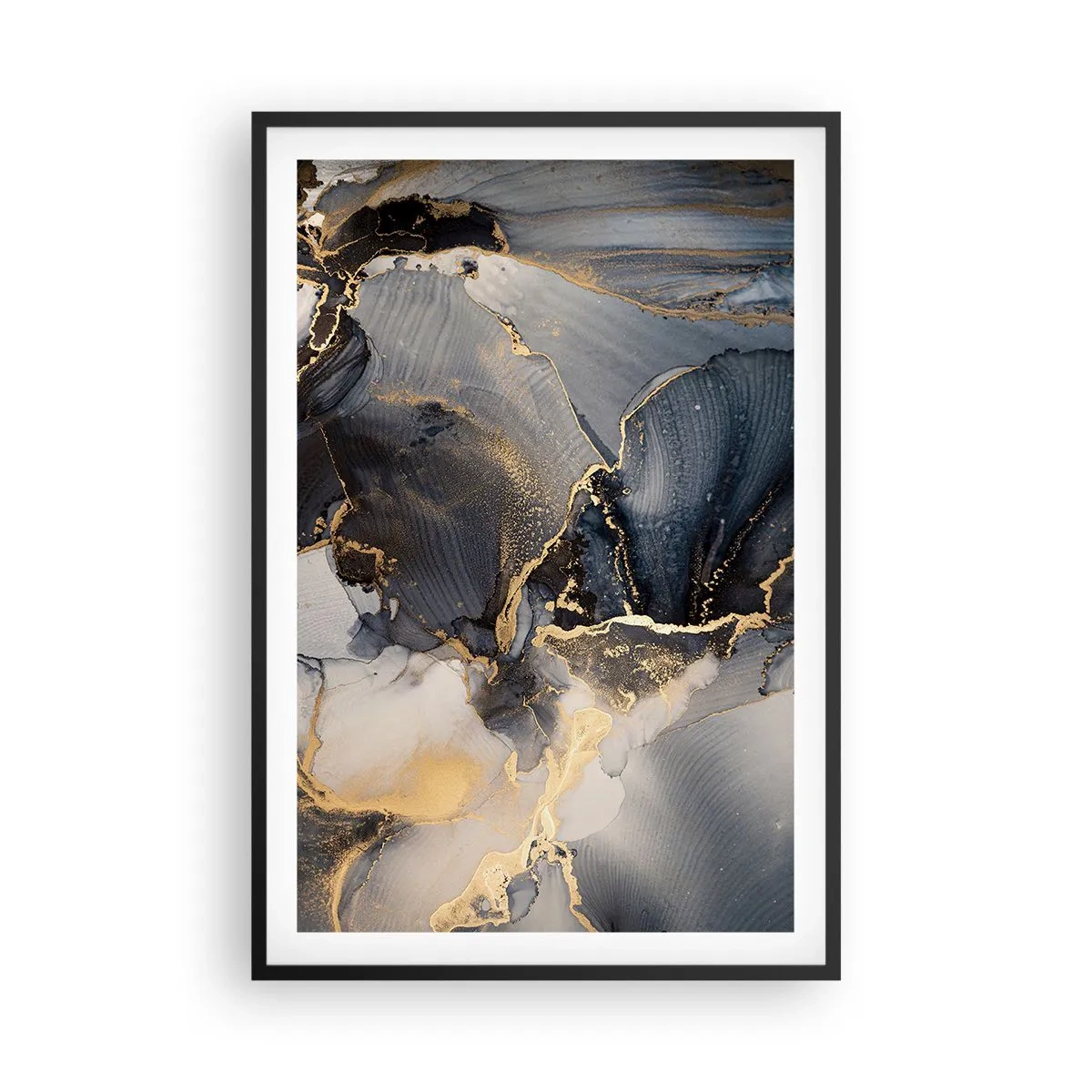 Affisch i svart ram - En stens liv - 61x91 cm