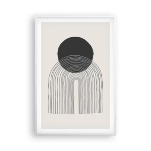 Affisch i vit ram - Darr och säkerhet - 61x91 cm