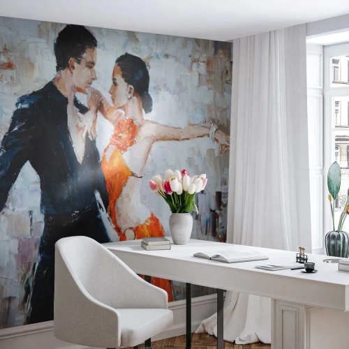 Fototapet Premium Sand - Dirty dancing - Abstraktion, Dansa, Tango - 350x256 cm