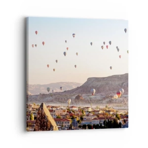 Canvastavla - Bild på duk - Som båtar på himlen - 40x40 cm