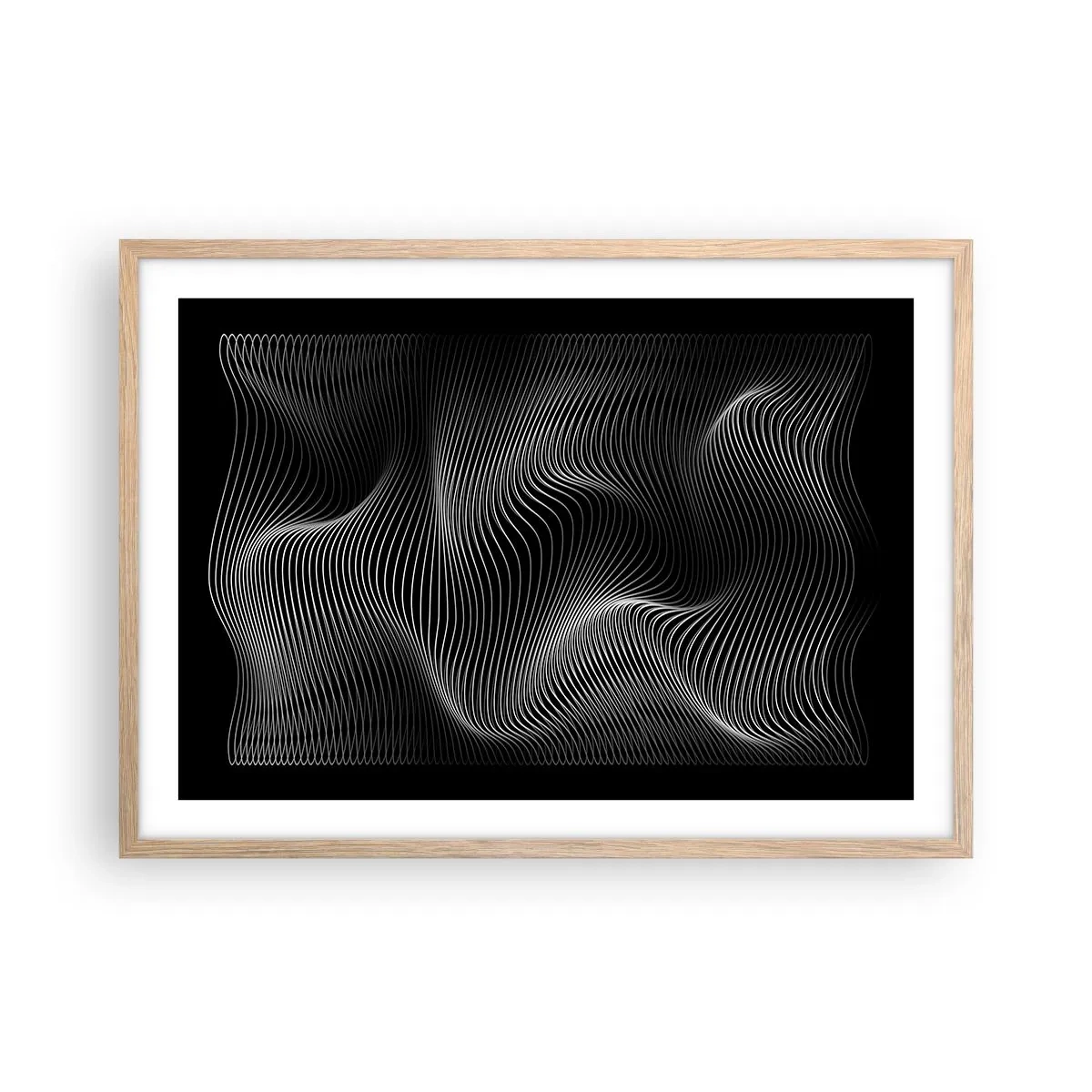 Affisch i ram av ljusek - Ljusets dans i rymden - 70x50 cm