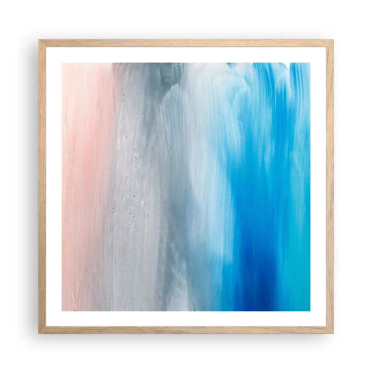 Affisch i ram av ljusek - Element: luft - 60x60 cm