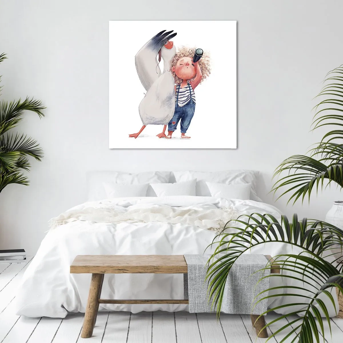 Canvastavla - Bild på duk - Stora resans plan - 70x70 cm