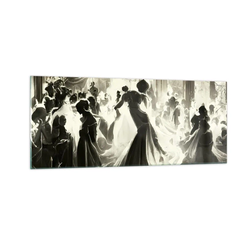 Glastavla - Bild på glas - Stor maskerad - 100x40 cm