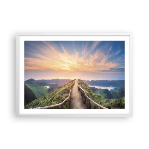 Affisch i vit ram - Nära himlen - 70x50 cm