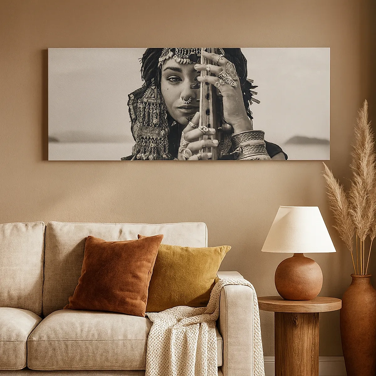 Canvastavla - Bild på duk - Bara Orientens musik - 30x30 cm