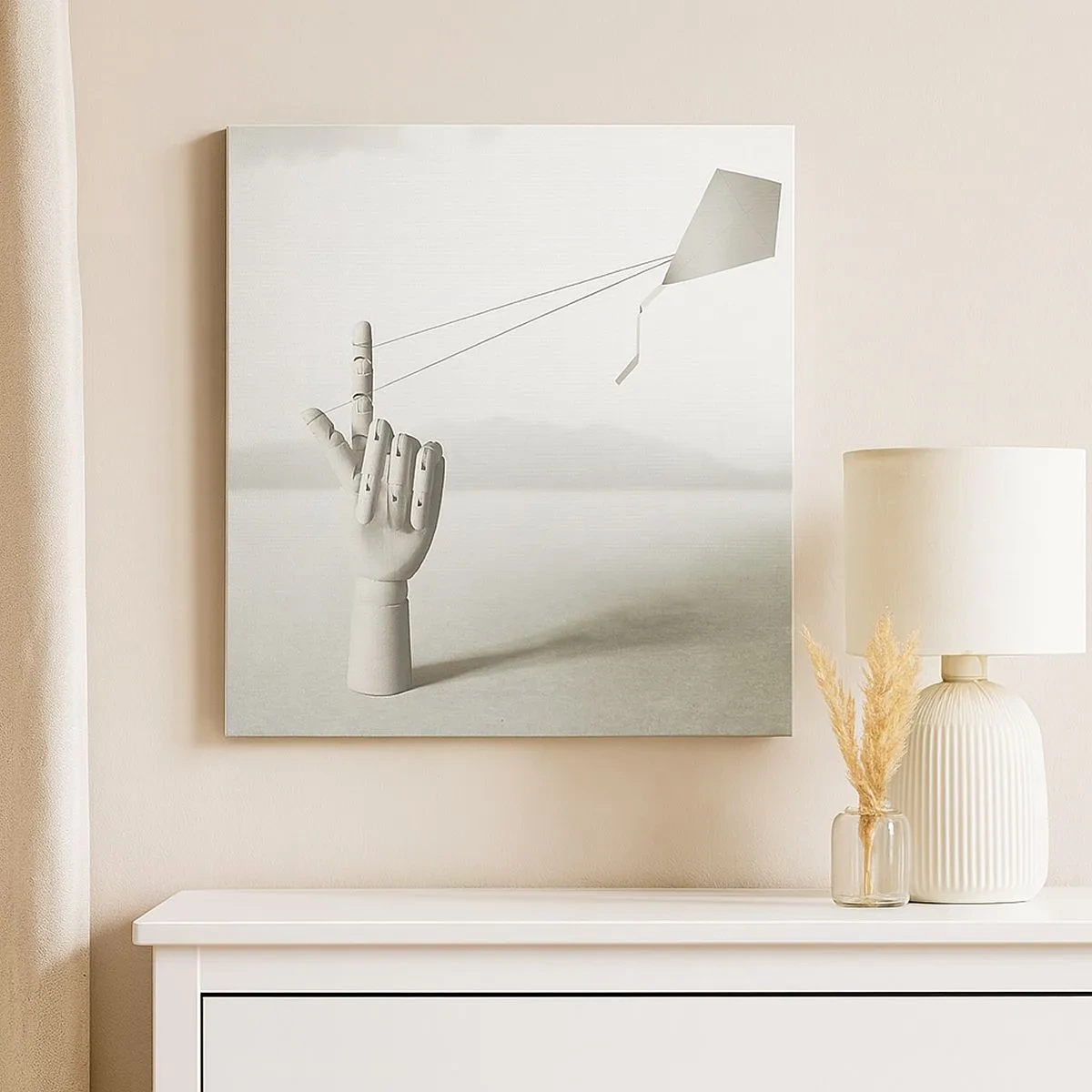 Canvastavla - Bild på duk - Test av styrka - 30x30 cm