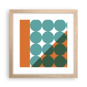 Affisch i ram av ljusek - Uppåt och på diagonalen - 30x30 cm