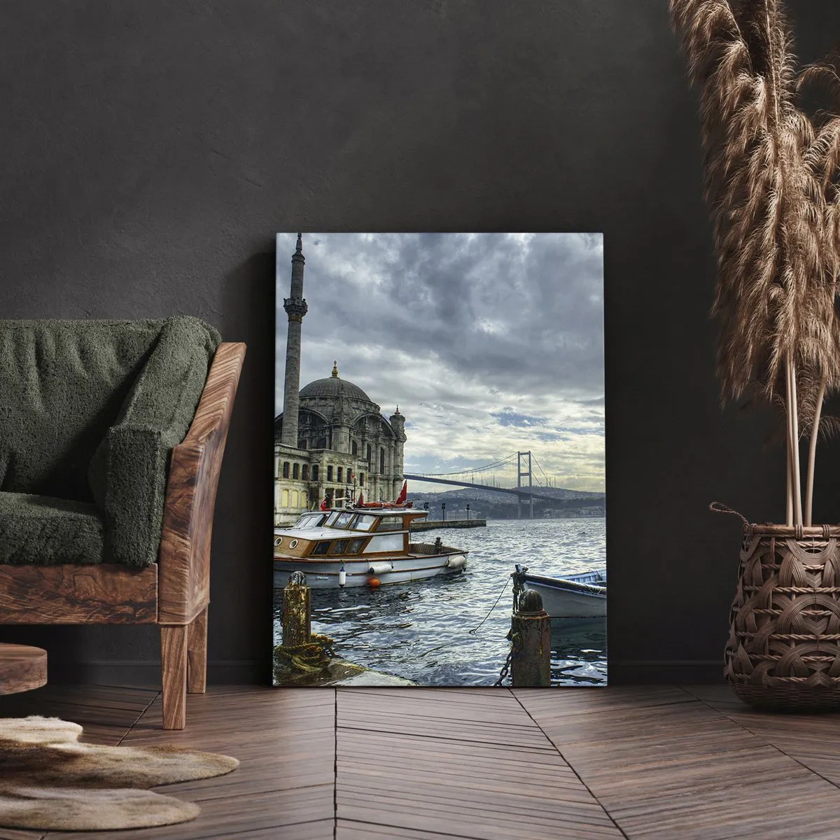 Canvastavla - Bild på duk - På gränsen mellan världarna - 55x100 cm