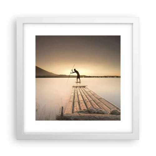 Affisch i vit ram - Före avkoppling - 30x30 cm