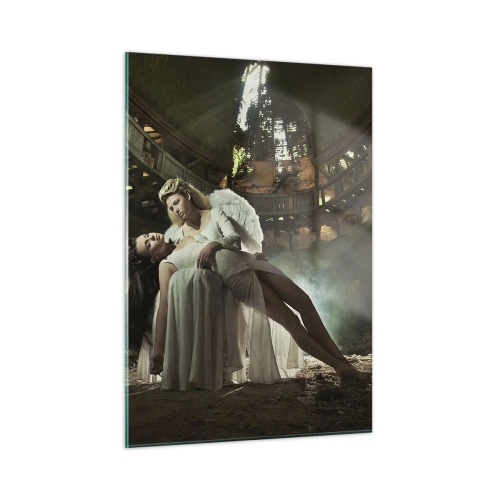 Glastavla - Bild på glas - Gamla teaterns anda - 50x70 cm