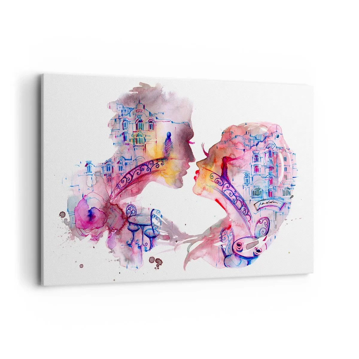 Canvastavla - Bild på duk - Suckarnas hemliga bro - 120x80 cm