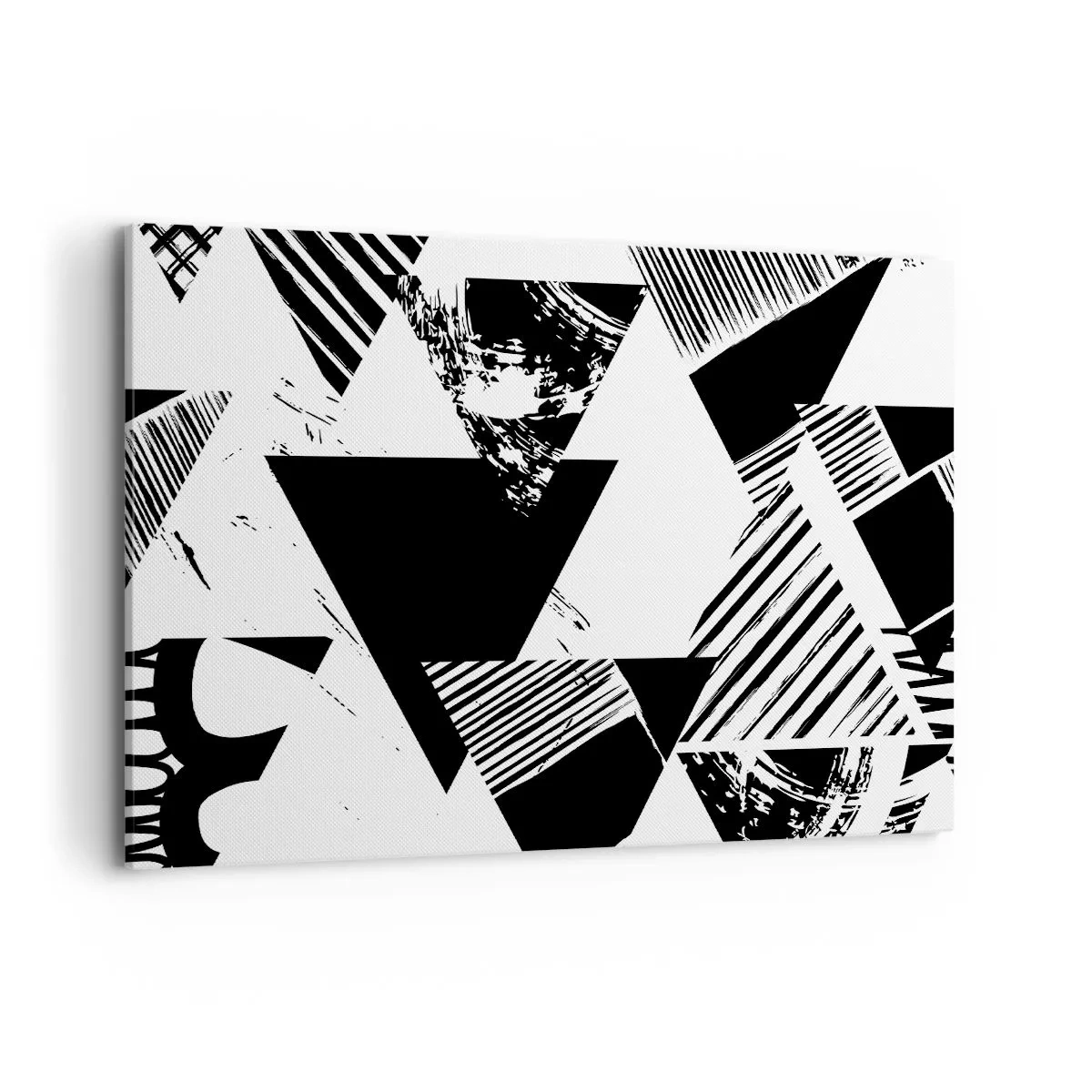 Canvastavla - Bild på duk - Det regnar trianglar - 120x80 cm