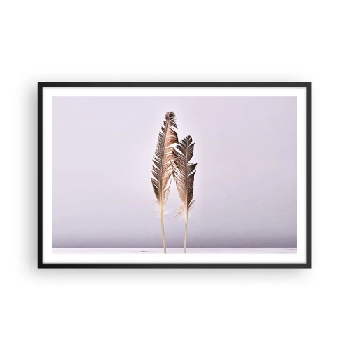 Affisch i svart ram - Mot intet - 91x61 cm