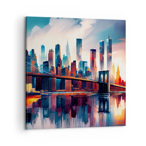 Canvastavla - Bild på duk - Fenomenala New York - 50x50 cm