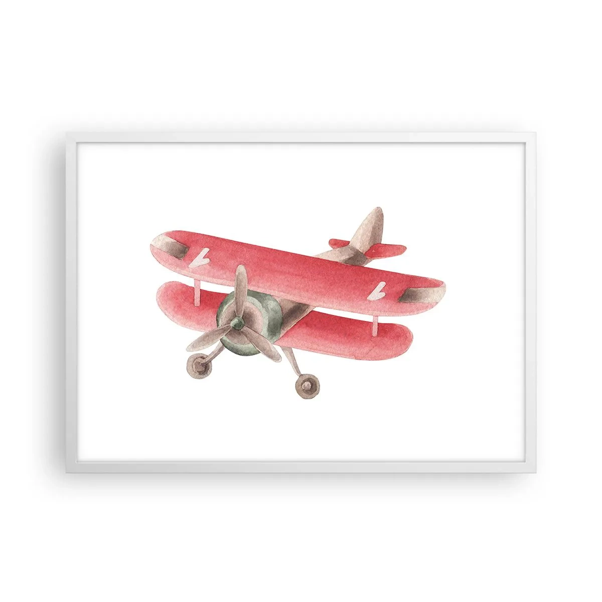 Affisch i vit ram - Redo att flyga högt - 70x50 cm