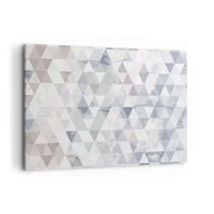 Canvastavla - Bild på duk - Trianglar - 100x70 cm