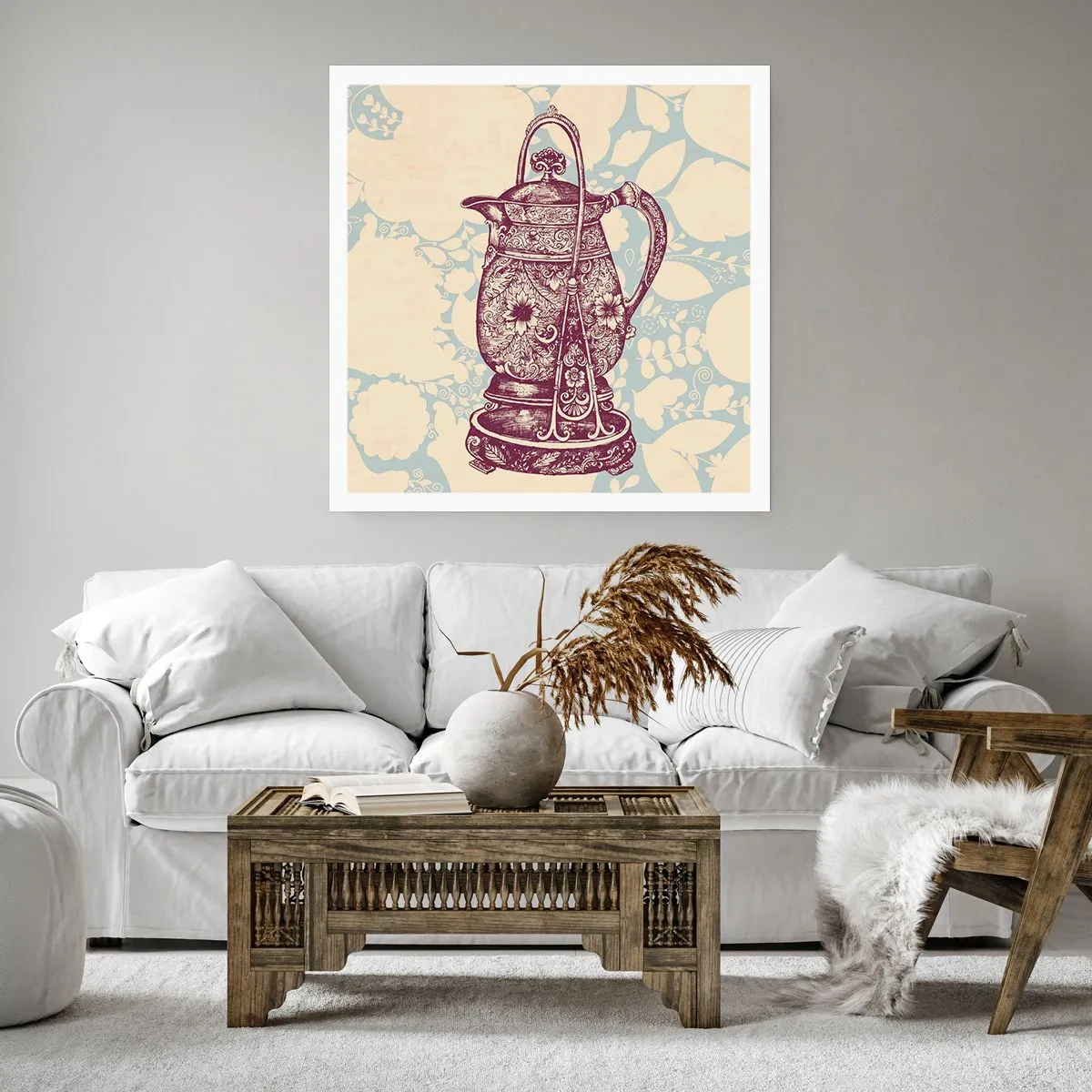 Affisch - Skönhet av det vardagliga livet - 50x50 cm