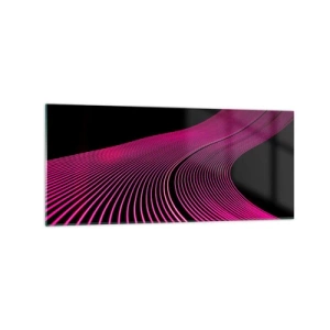 Glastavla - Bild på glas - Ljusets allé - 120x50 cm
