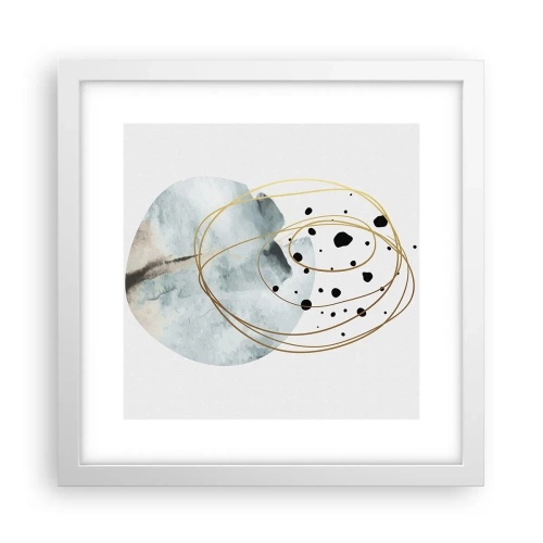 Affisch i vit ram - I rummets famn - 30x30 cm