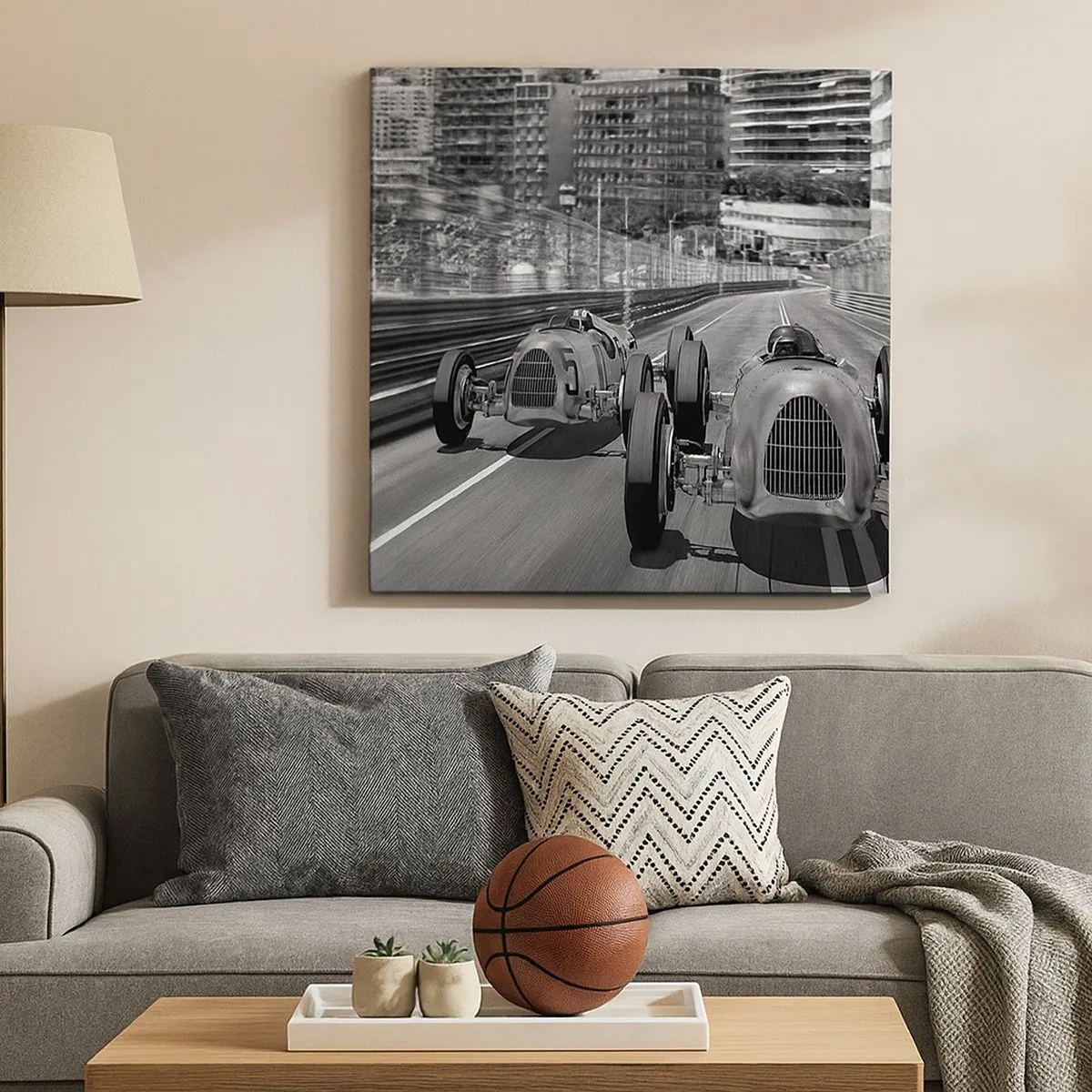 Canvastavla - Bild på duk - För länge sedan i Monte Carlo - 30x30 cm