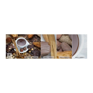 Provbit av fototapet Premium Canvas - Från sagolika chokladfabriken - Gastronomi, Choklad, Kaffe - 100x30 cm