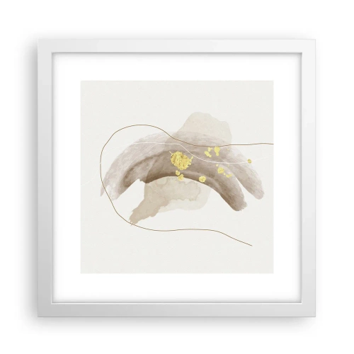 Affisch i vit ram - Träffat i rummet - 30x30 cm