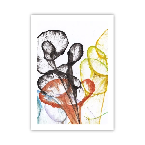 Affisch - Blommor med själ - 50x70 cm