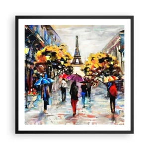 Affisch i svart ram - Särskilt vacker på hösten - 60x60 cm