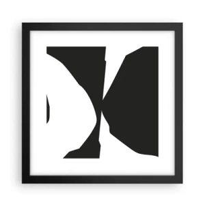 Affisch i svart ram - Positiv-negativ - 30x30 cm