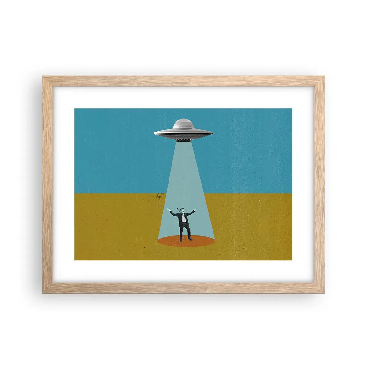 Affisch i ram av ljusek - Ett nära möte - 40x30 cm