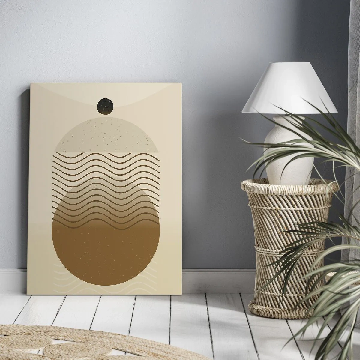 Canvastavla - Bild på duk - Om geometriska figurers ursprung - 80x120 cm